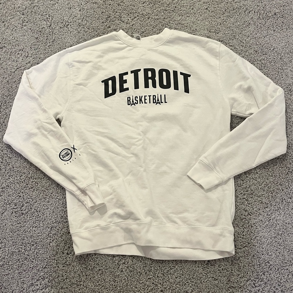 Detroit Pistons Paris Edition Crewneck L